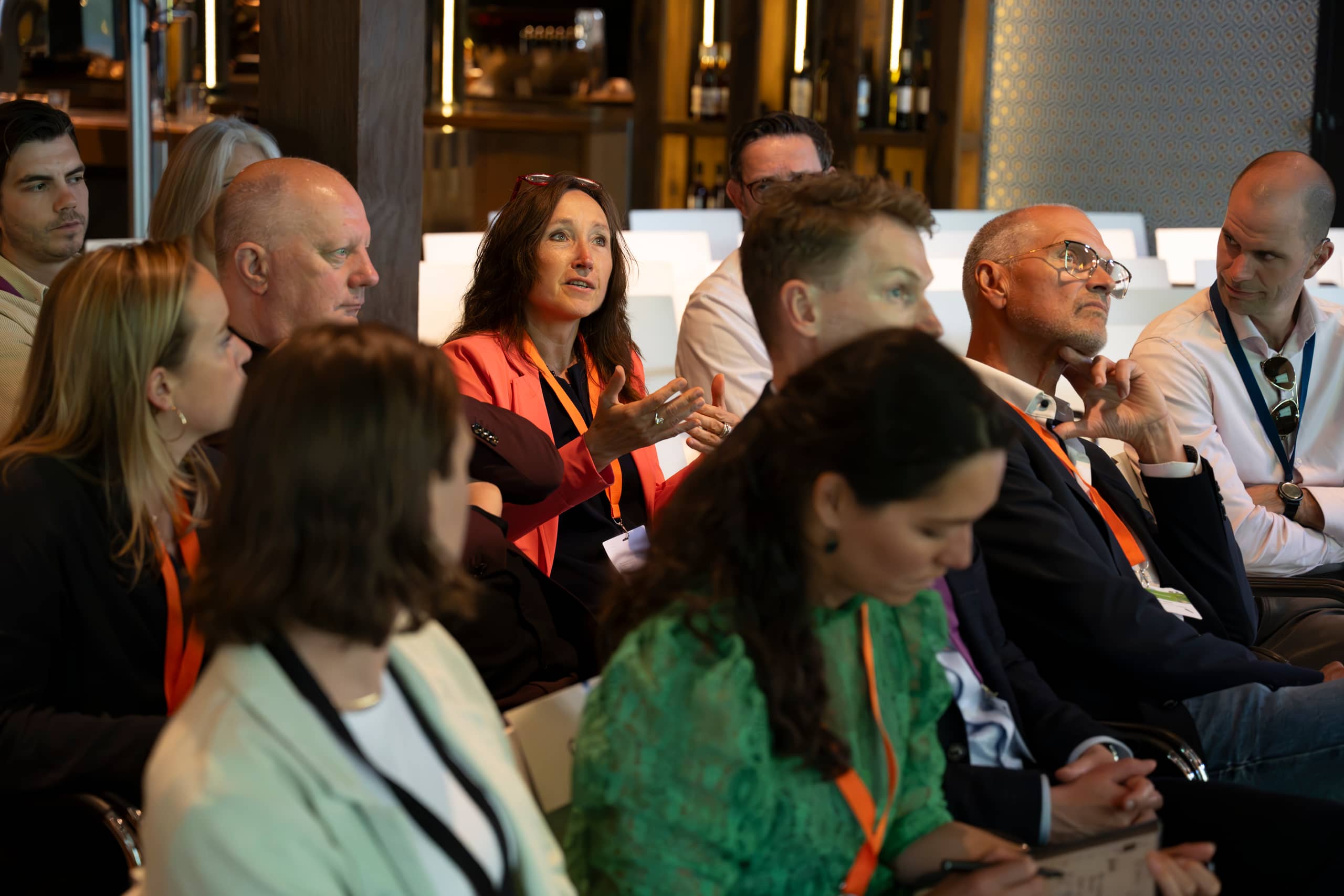 Subsessie met publiek van het event